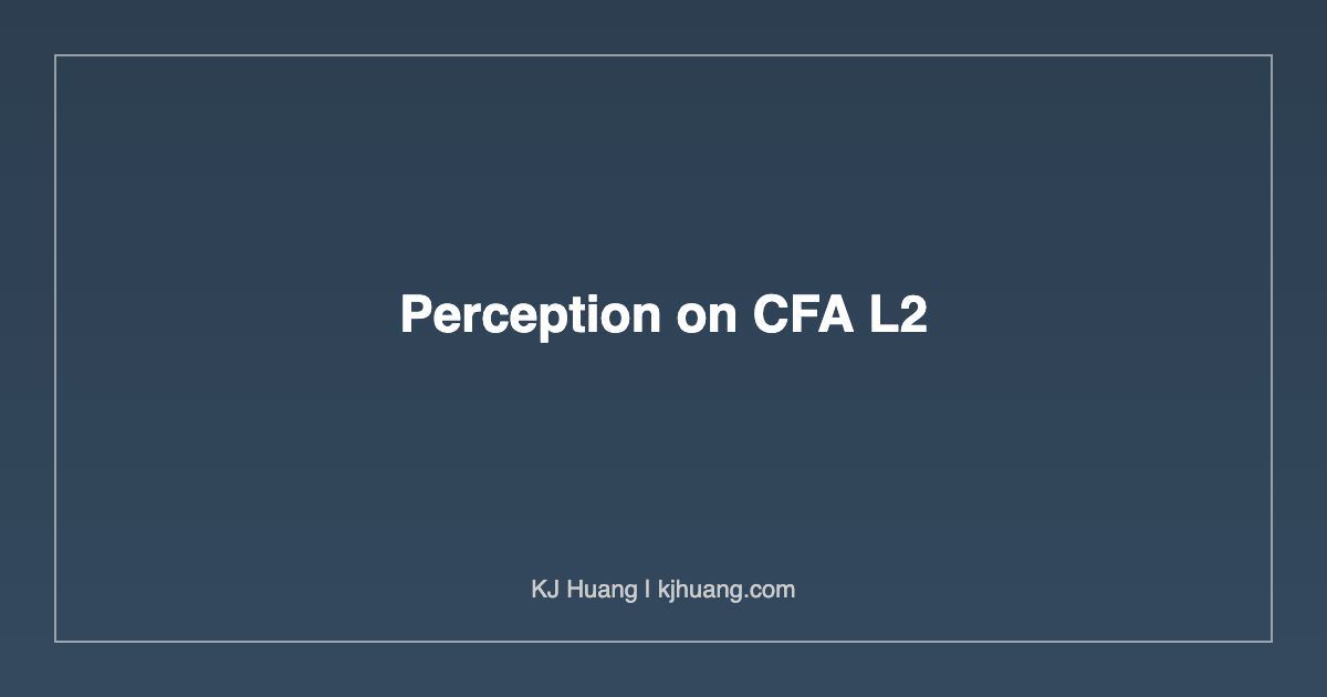Perception on CFA L2